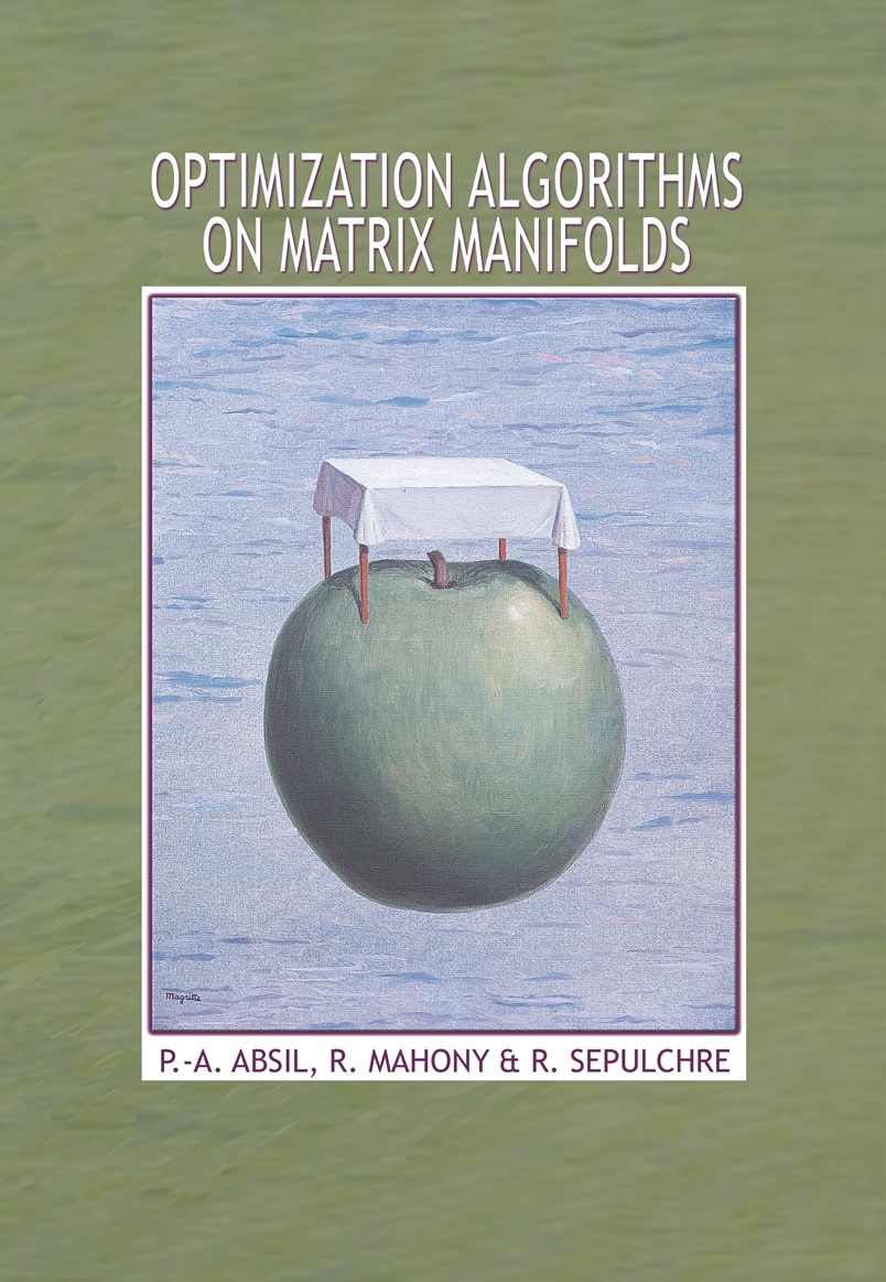 Optimization algorithms on matrix manifolds
